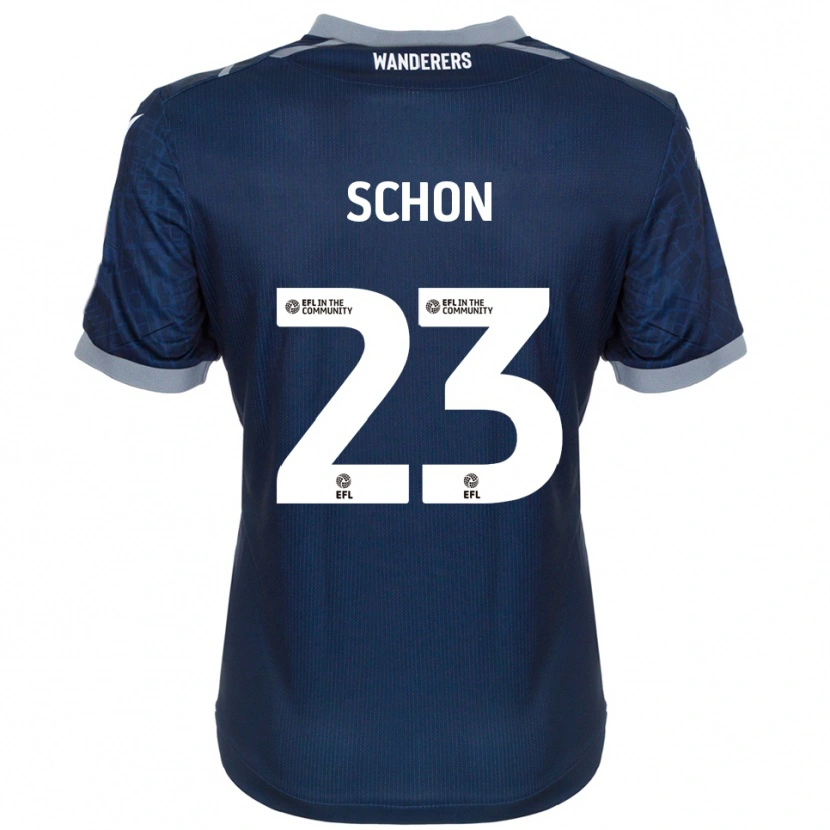 Danxen Homem Camisola Szabolcs Schön #23 Azul Marinho Cinza Alternativa 2025/26 Camisa