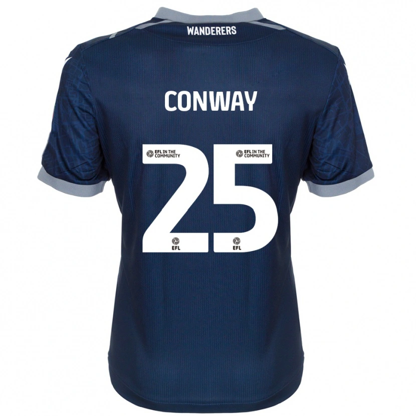 Danxen Homem Camisola Max Conway #25 Azul Marinho Cinza Alternativa 2025/26 Camisa