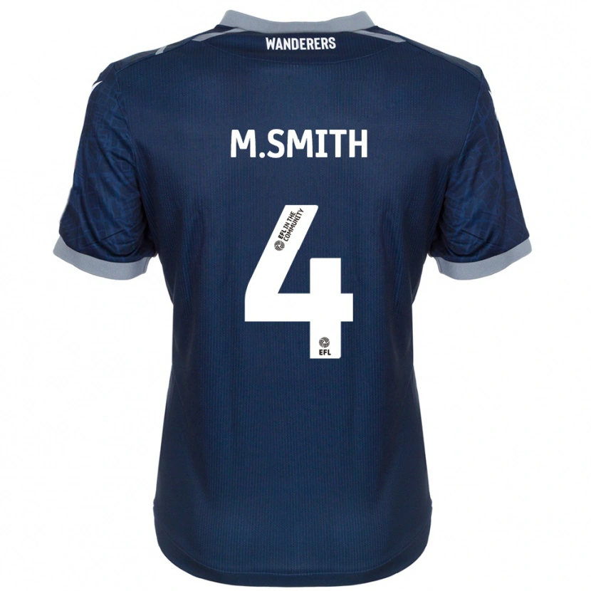 Danxen Homem Camisola Millicent Smith #4 Azul Marinho Cinza Alternativa 2025/26 Camisa