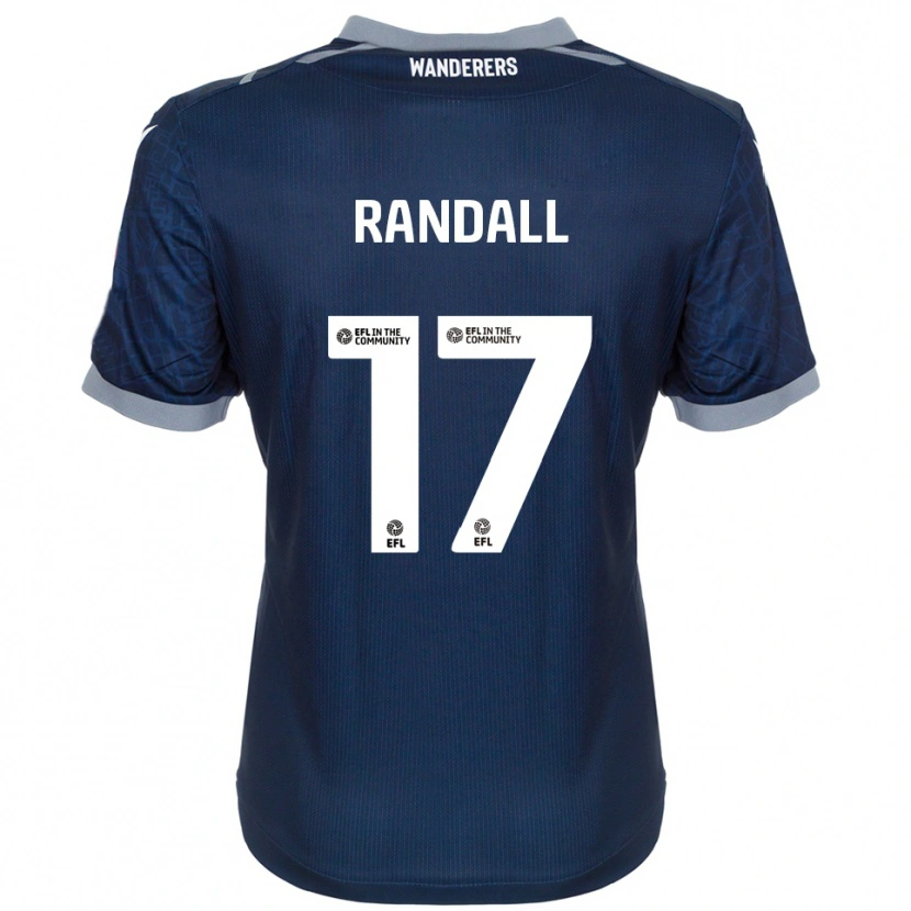 Danxen Homem Camisola Joel Randall #17 Azul Marinho Cinza Alternativa 2025/26 Camisa