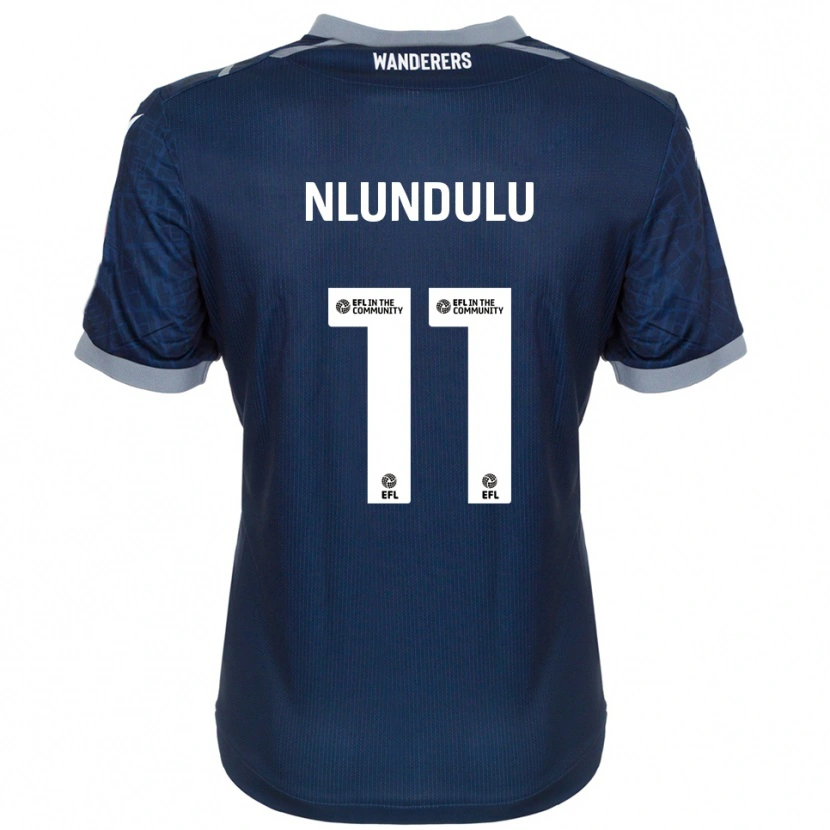 Danxen Homem Camisola Dan Nlundulu #11 Azul Marinho Cinza Alternativa 2025/26 Camisa