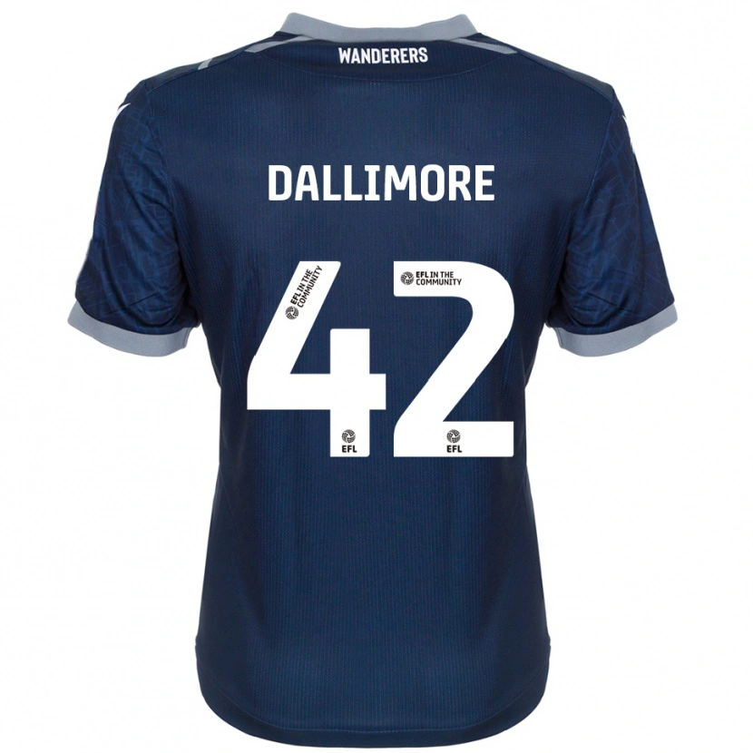 Danxen Homem Camisola Jack Dallimore #42 Azul Marinho Cinza Alternativa 2025/26 Camisa