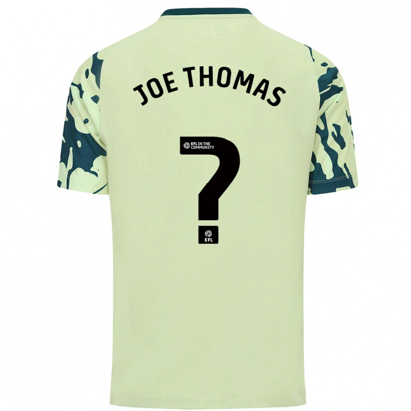 Danxen Homem Camisola Joe Thomas #0 Verde Escuro Alternativa 2025/26 Camisa