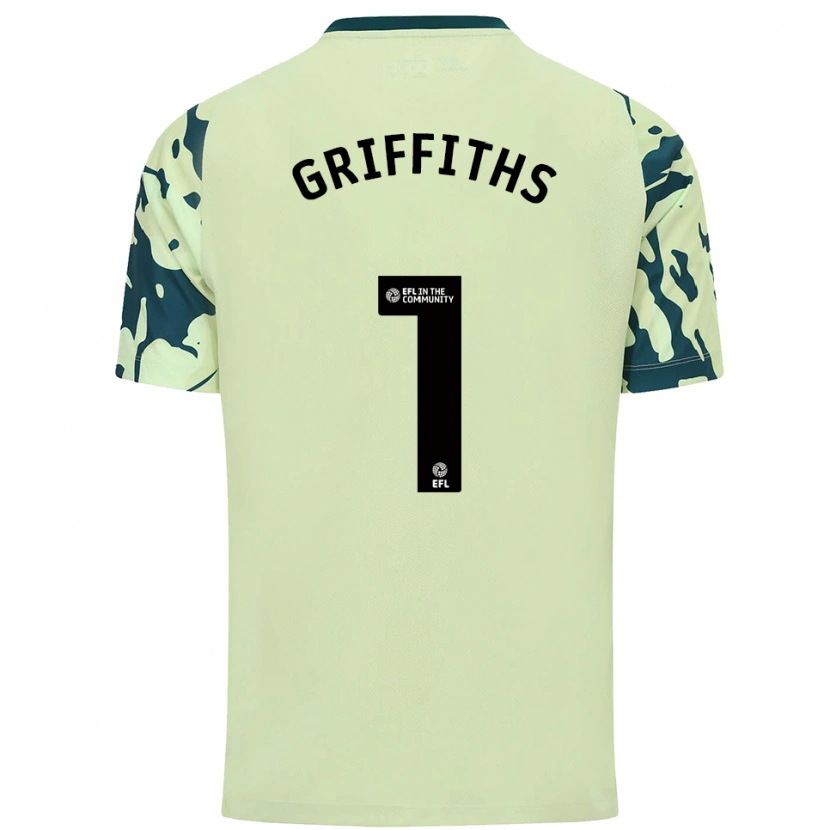 Danxen Homem Camisola Ewan Griffiths #1 Verde Escuro Alternativa 2025/26 Camisa