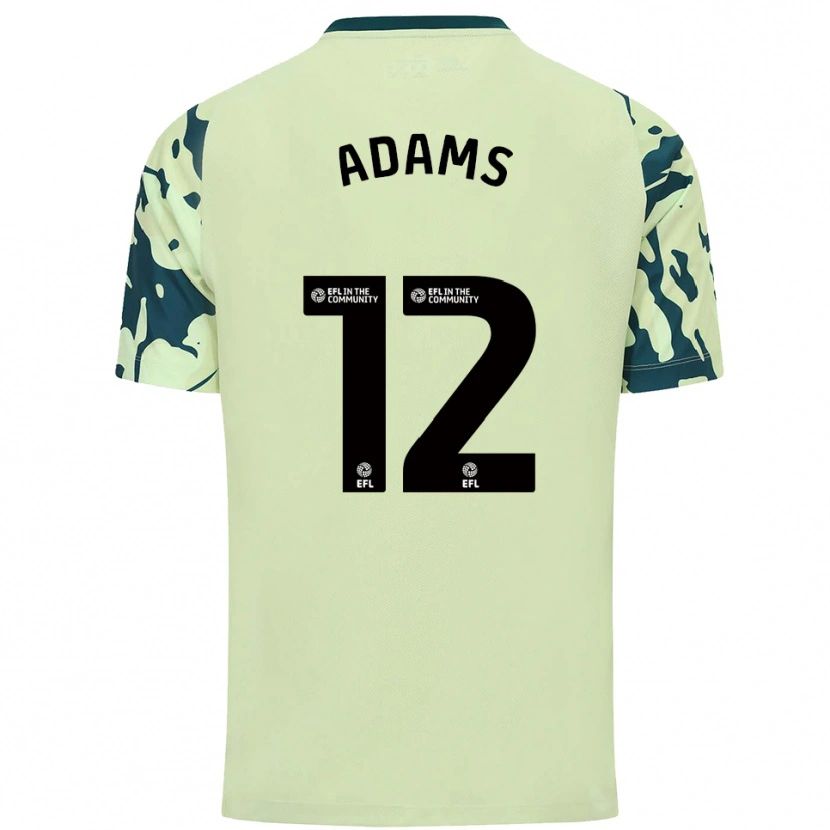 Danxen Homem Camisola Kelly Adams #12 Verde Escuro Alternativa 2025/26 Camisa