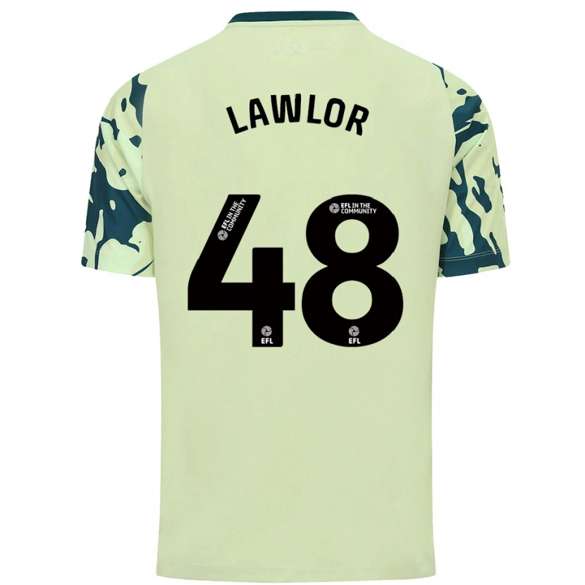 Danxen Homem Camisola Dylan Lawlor #48 Verde Escuro Alternativa 2025/26 Camisa