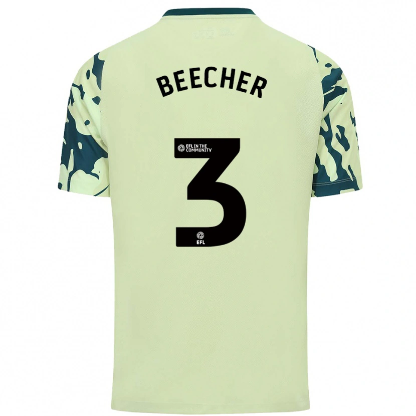 Danxen Homem Camisola Josh Beecher #3 Verde Escuro Alternativa 2025/26 Camisa