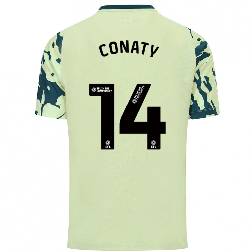 Danxen Homem Camisola Keano Conaty #14 Verde Escuro Alternativa 2025/26 Camisa