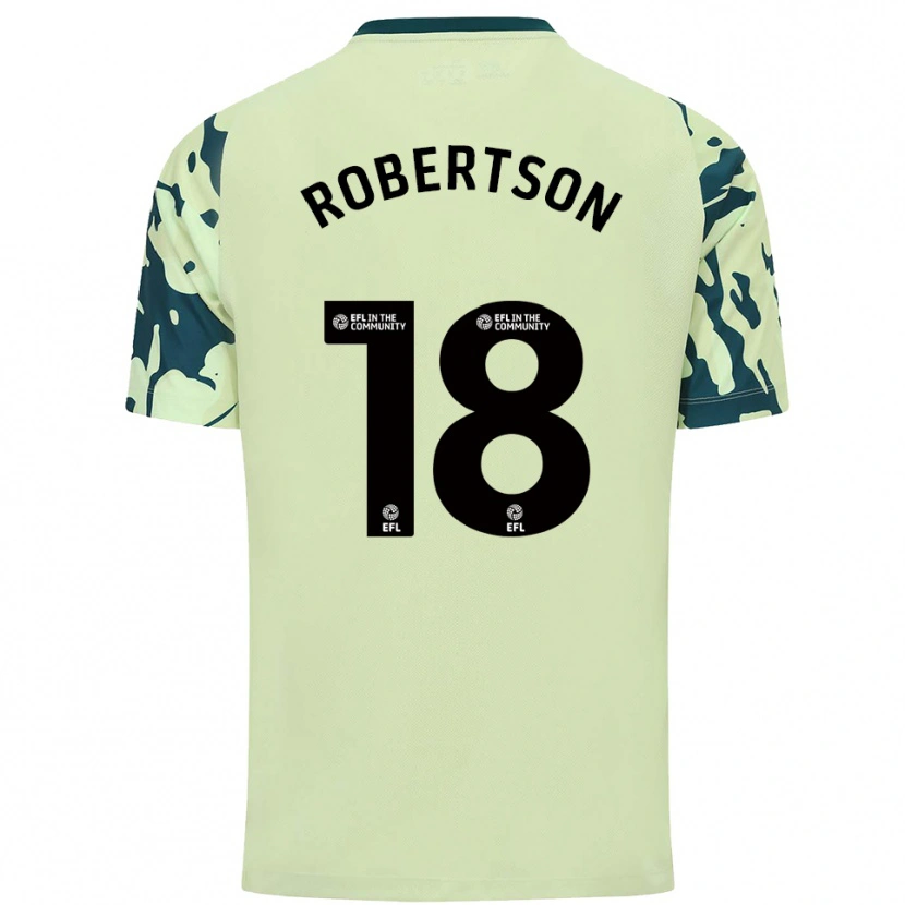 Danxen Homem Camisola Alex Robertson #18 Verde Escuro Alternativa 2025/26 Camisa