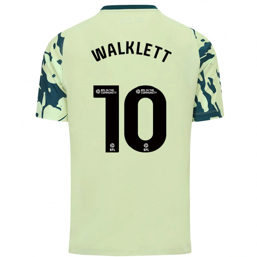 Danxen Homem Camisola Kerry Walklett #10 Verde Escuro Alternativa 2025/26 Camisa