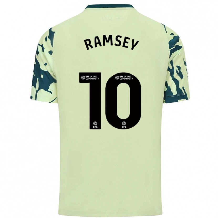 Danxen Homem Camisola Aaron Ramsey #10 Verde Escuro Alternativa 2025/26 Camisa