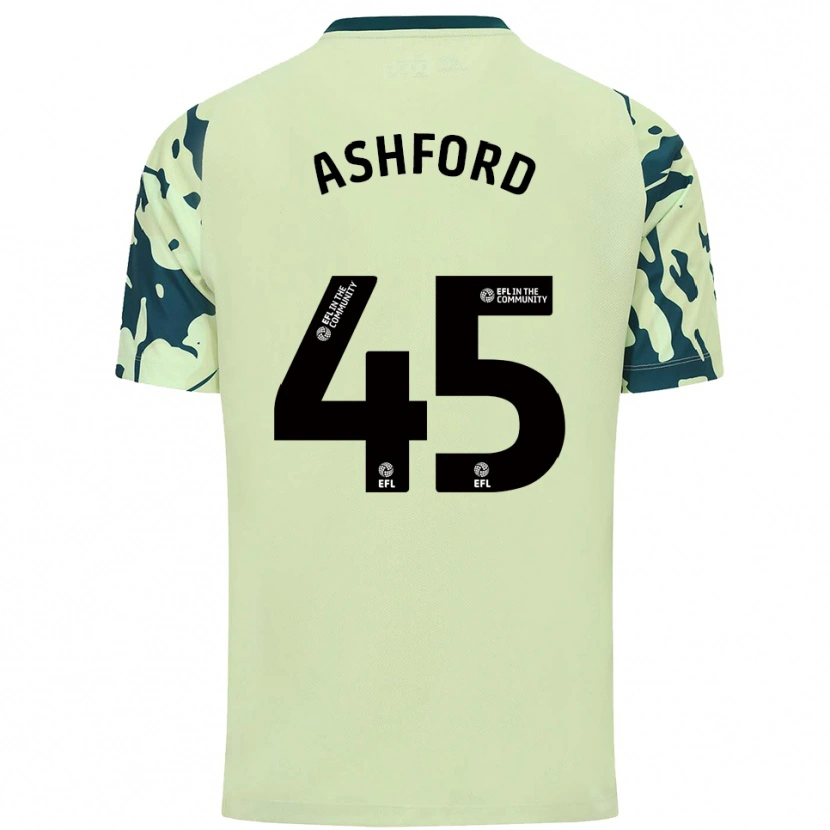 Danxen Homem Camisola Cian Ashford #45 Verde Escuro Alternativa 2025/26 Camisa