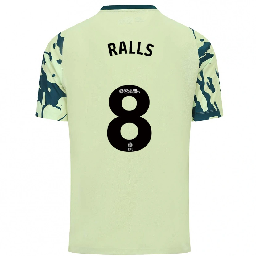Danxen Homem Camisola Joe Ralls #8 Verde Escuro Alternativa 2025/26 Camisa