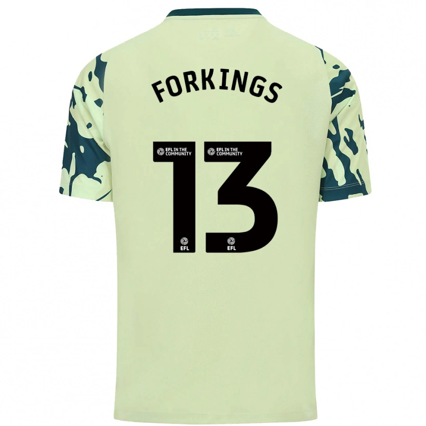 Danxen Homem Camisola Amelia Forkings #13 Verde Escuro Alternativa 2025/26 Camisa