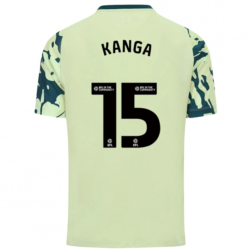 Danxen Homem Camisola Wilfried Kanga #15 Verde Escuro Alternativa 2025/26 Camisa