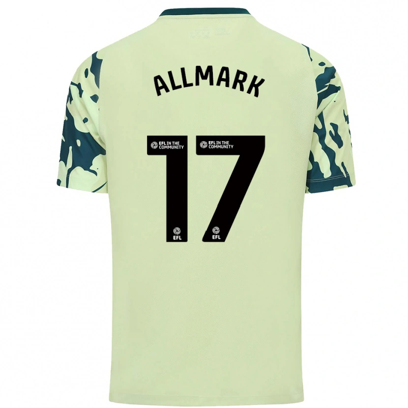 Danxen Homem Camisola Hayden Allmark #17 Verde Escuro Alternativa 2025/26 Camisa