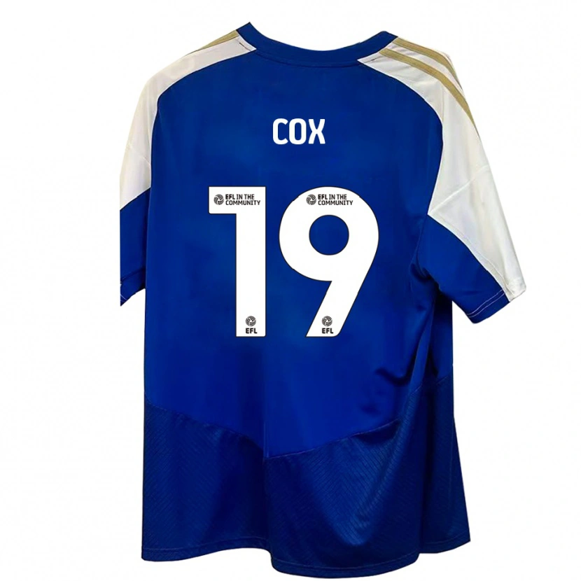 Danxen Homem Camisola Sonny Cox #19 Azul Branco Dourado Alternativa 2025/26 Camisa