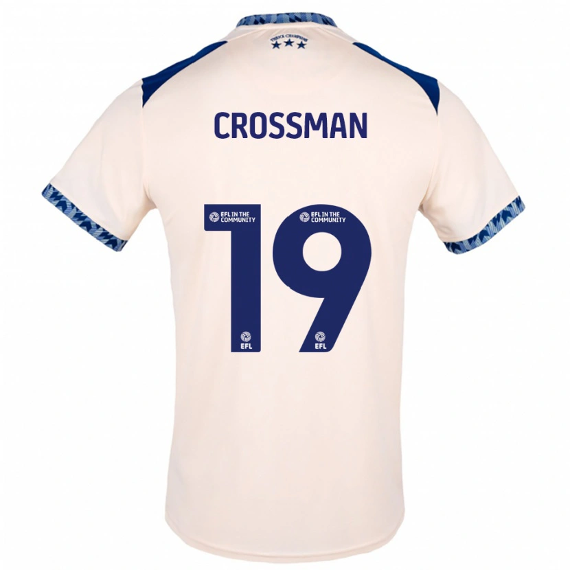 Danxen Homem Camisola Paige Crossman #19 Branco Sujo Azul Marinho Alternativa 2025/26 Camisa