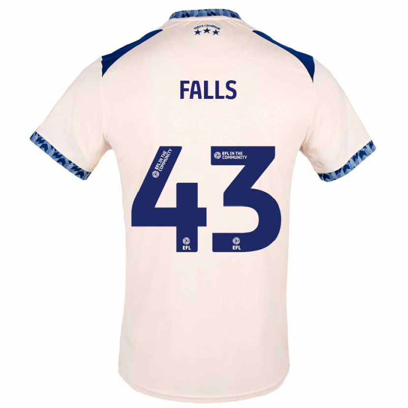 Danxen Homem Camisola Conor Falls #43 Branco Sujo Azul Marinho Alternativa 2025/26 Camisa