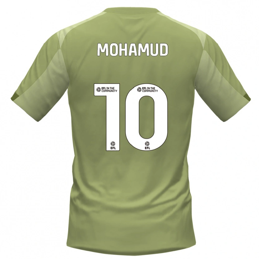 Danxen Homem Camisola Abdi Mohamud #10 Sálvia Champagne Alternativa 2025/26 Camisa
