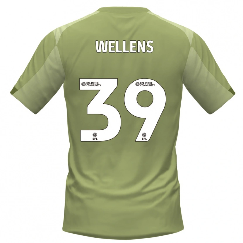 Danxen Homem Camisola Alfie Wellens #39 Sálvia Champagne Alternativa 2025/26 Camisa