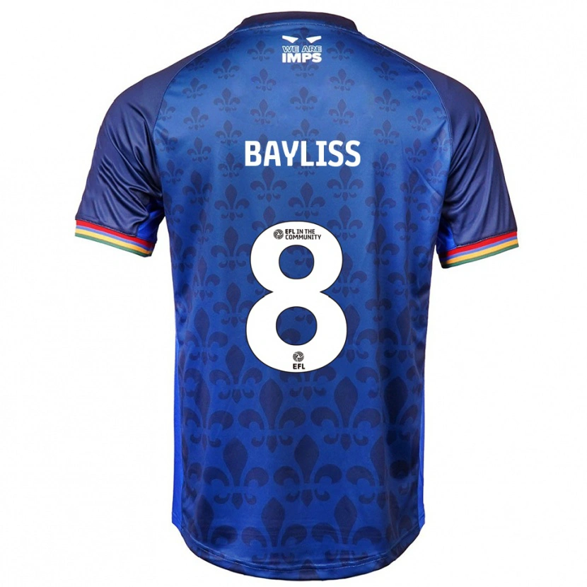 Danxen Homem Camisola Tom Bayliss #8 Azul Marinho Alternativa 2025/26 Camisa