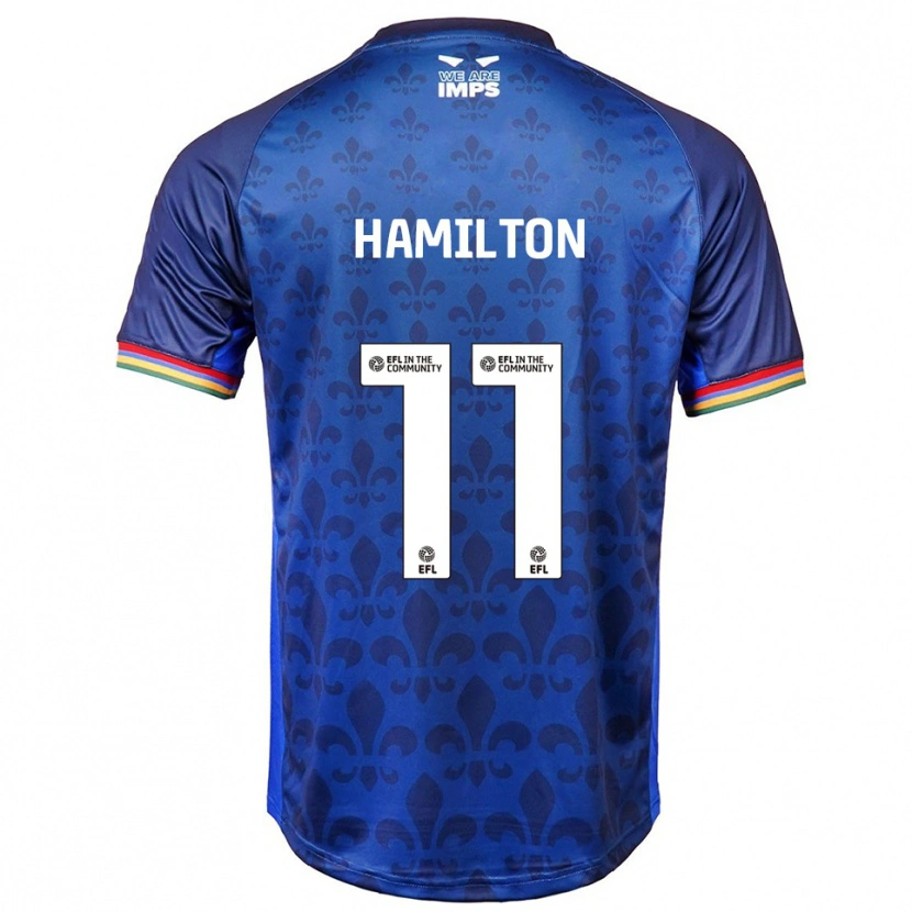 Danxen Homem Camisola Ethan Hamilton #11 Azul Marinho Alternativa 2025/26 Camisa
