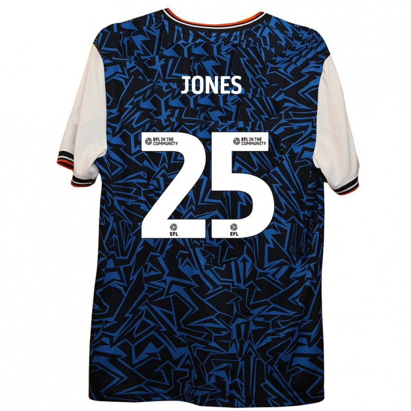 Danxen Homem Camisola Isaiah Jones #25 Azul Preto Branco Alternativa 2025/26 Camisa