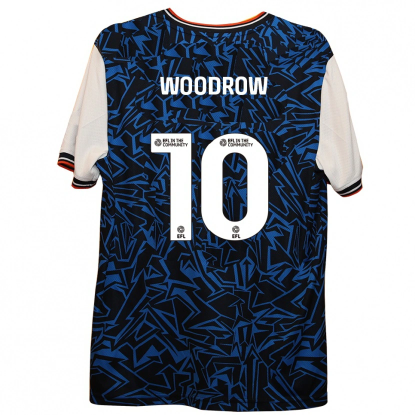 Danxen Homem Camisola Cauley Woodrow #10 Azul Preto Branco Alternativa 2025/26 Camisa
