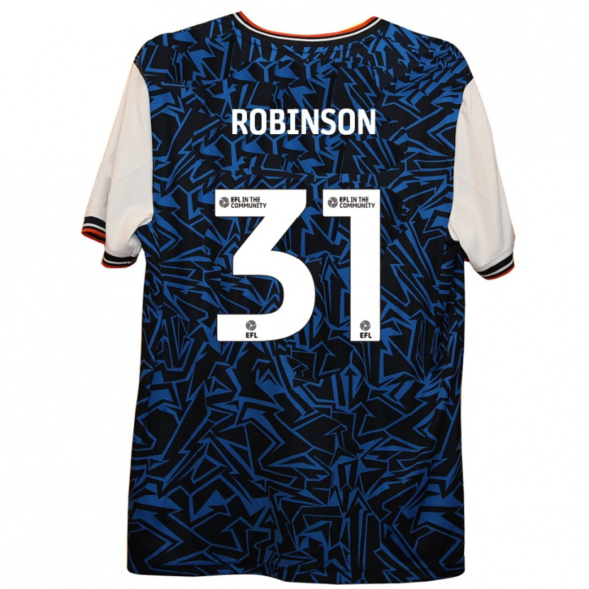Danxen Homem Camisola Leah Robinson #31 Azul Preto Branco Alternativa 2025/26 Camisa