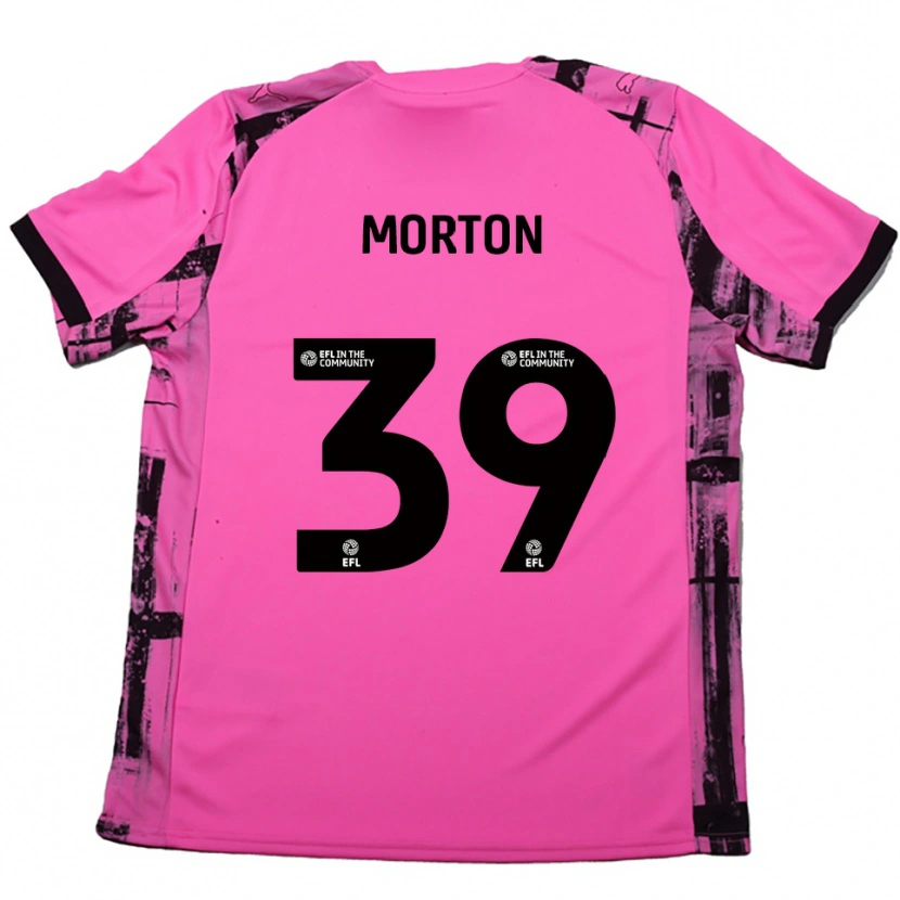 Danxen Homem Camisola Callum Morton #39 Rosa Vermelho Preto Alternativa 2025/26 Camisa