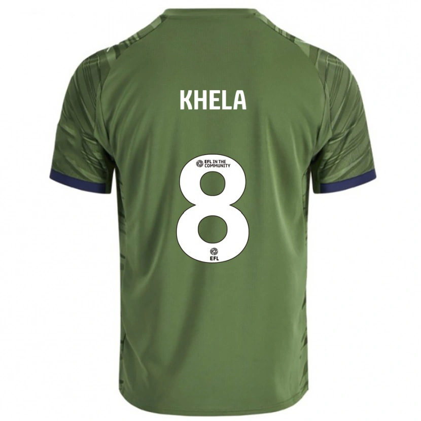 Danxen Homem Camisola Brandon Khela #8 Verde Branco Alternativa 2025/26 Camisa