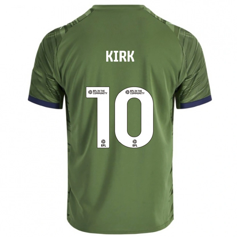 Danxen Homem Camisola Tara Kirk #10 Verde Branco Alternativa 2025/26 Camisa