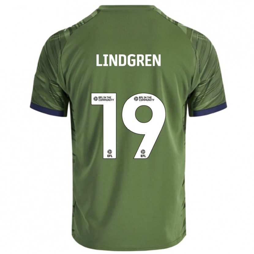 Danxen Homem Camisola Gustav Lindgren #19 Verde Branco Alternativa 2025/26 Camisa
