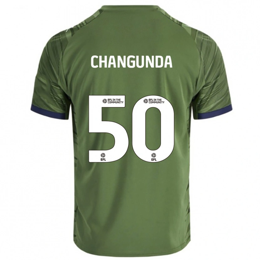Danxen Homem Camisola Andre Changunda #50 Verde Branco Alternativa 2025/26 Camisa