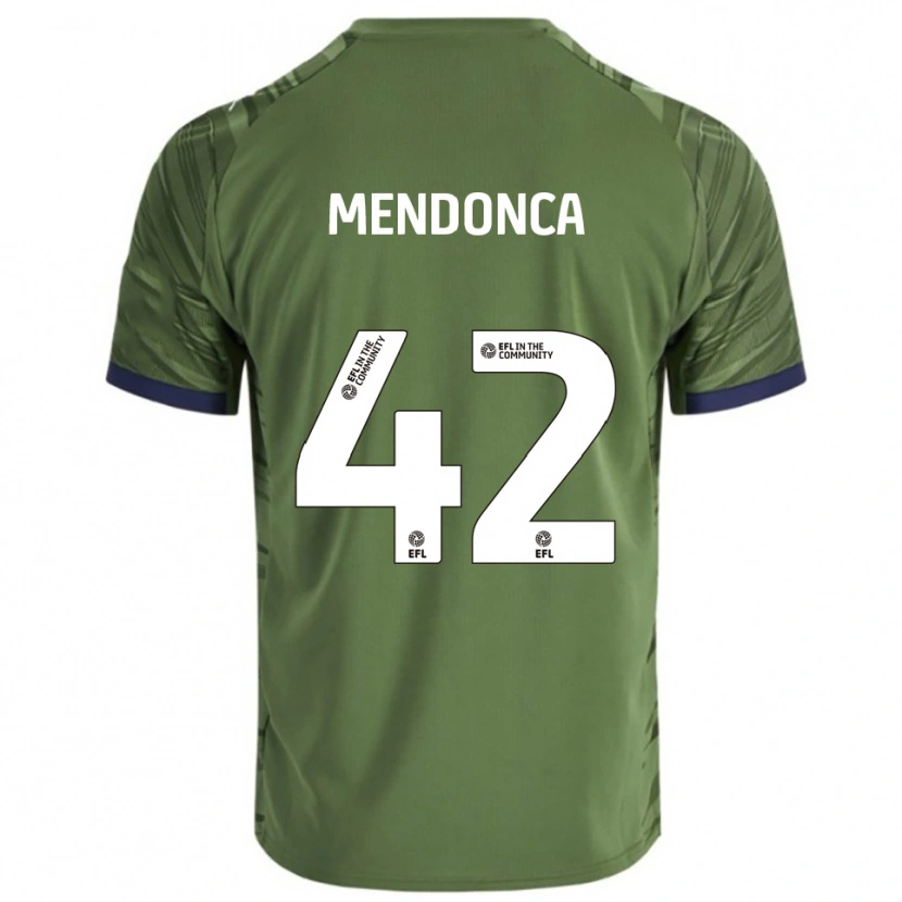 Danxen Homem Camisola Lucca Mendonca #42 Verde Branco Alternativa 2025/26 Camisa