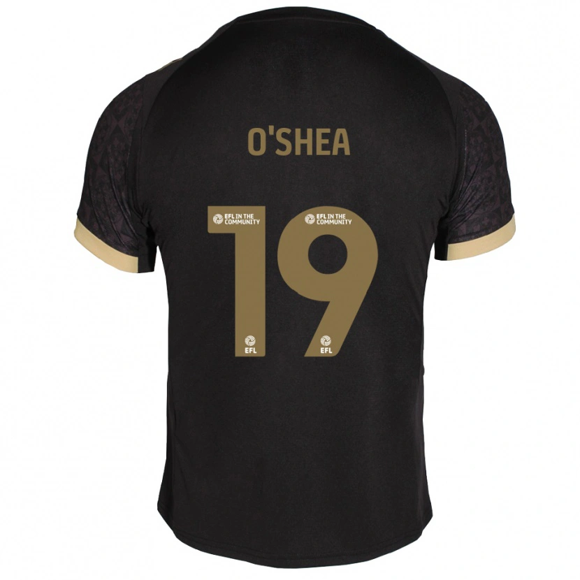 Danxen Homem Camisola Erin O'shea #19 Preto Dourado Alternativa 2025/26 Camisa