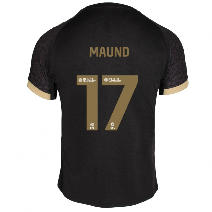 Danxen Homem Camisola Frankie Maund #17 Preto Dourado Alternativa 2025/26 Camisa