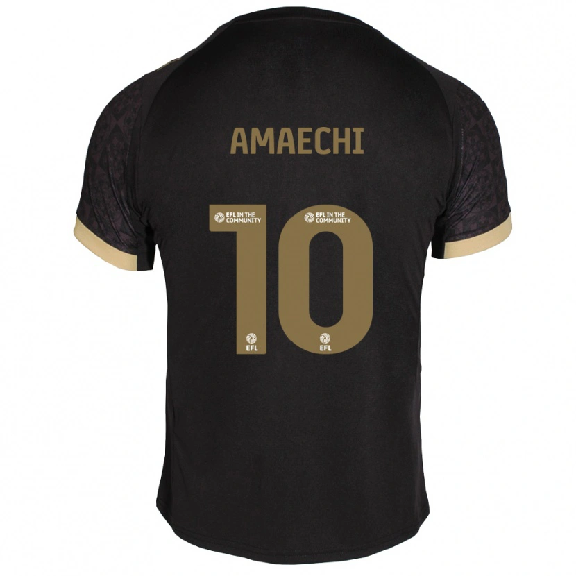 Danxen Homem Camisola Xavier Amaechi #10 Preto Dourado Alternativa 2025/26 Camisa