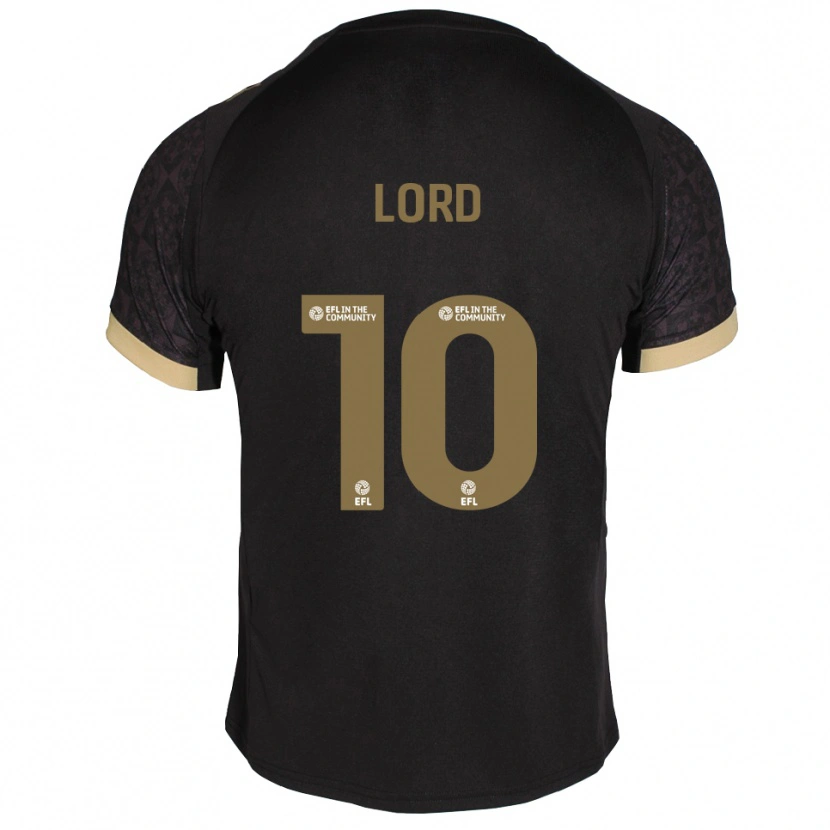 Danxen Homem Camisola Sam Lord #10 Preto Dourado Alternativa 2025/26 Camisa