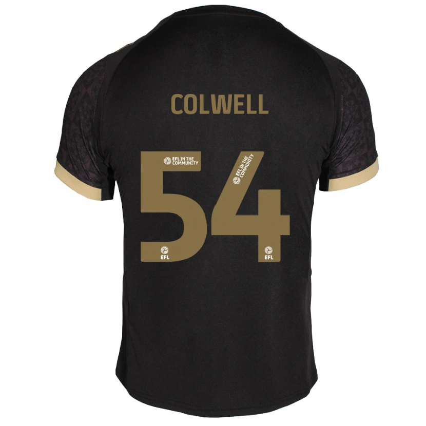 Danxen Homem Camisola Lewis Colwell #54 Preto Dourado Alternativa 2025/26 Camisa