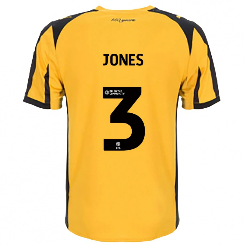 Danxen Homem Camisola Dan Jones #3 Laranja Preto Alternativa 2025/26 Camisa