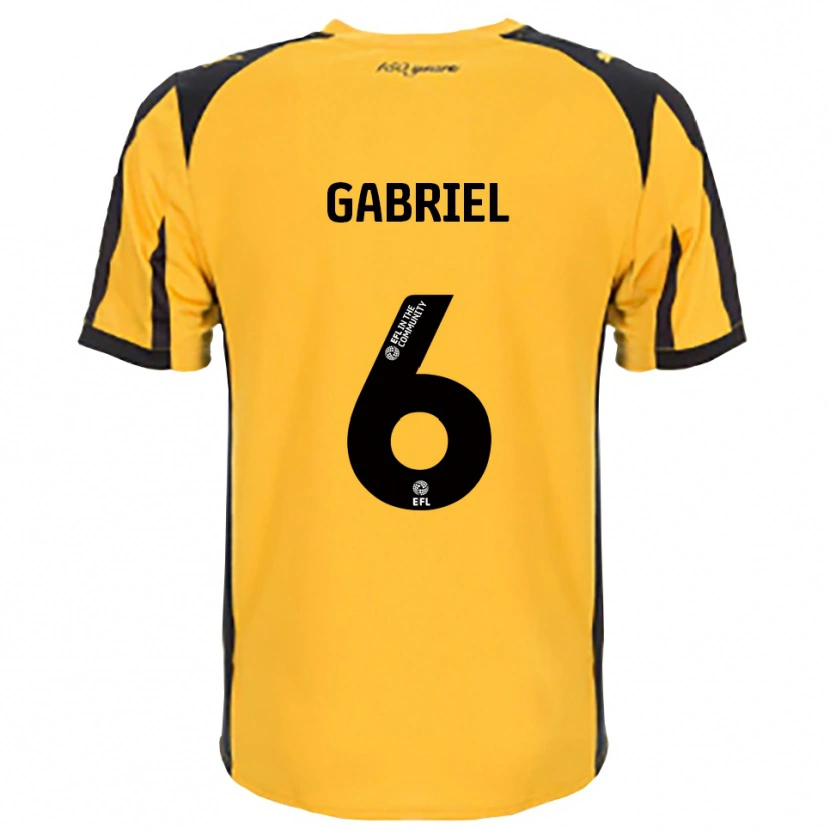 Danxen Homem Camisola Jordan Gabriel #6 Laranja Preto Alternativa 2025/26 Camisa