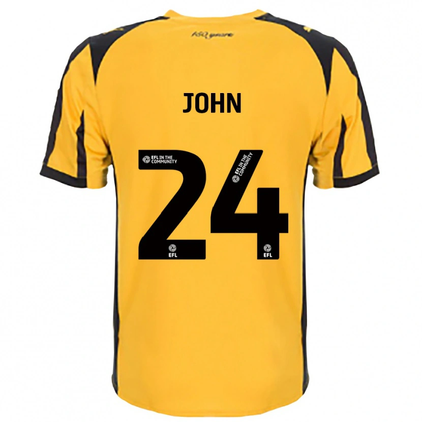 Danxen Homem Camisola Kyle John #24 Laranja Preto Alternativa 2025/26 Camisa
