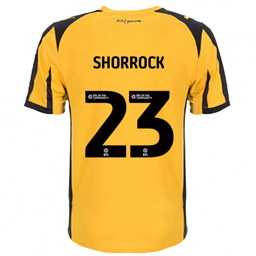 Danxen Homem Camisola Jack Shorrock #23 Laranja Preto Alternativa 2025/26 Camisa