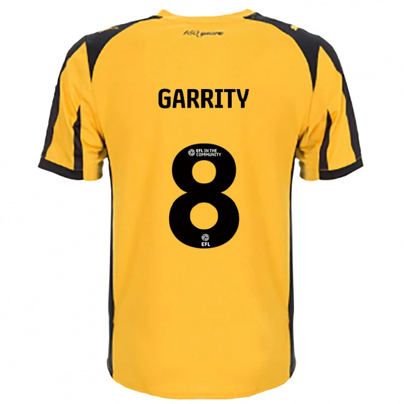 Danxen Homem Camisola Ben Garrity #8 Laranja Preto Alternativa 2025/26 Camisa