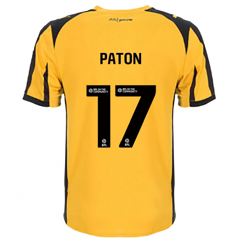 Danxen Homem Camisola Ruari Paton #17 Laranja Preto Alternativa 2025/26 Camisa