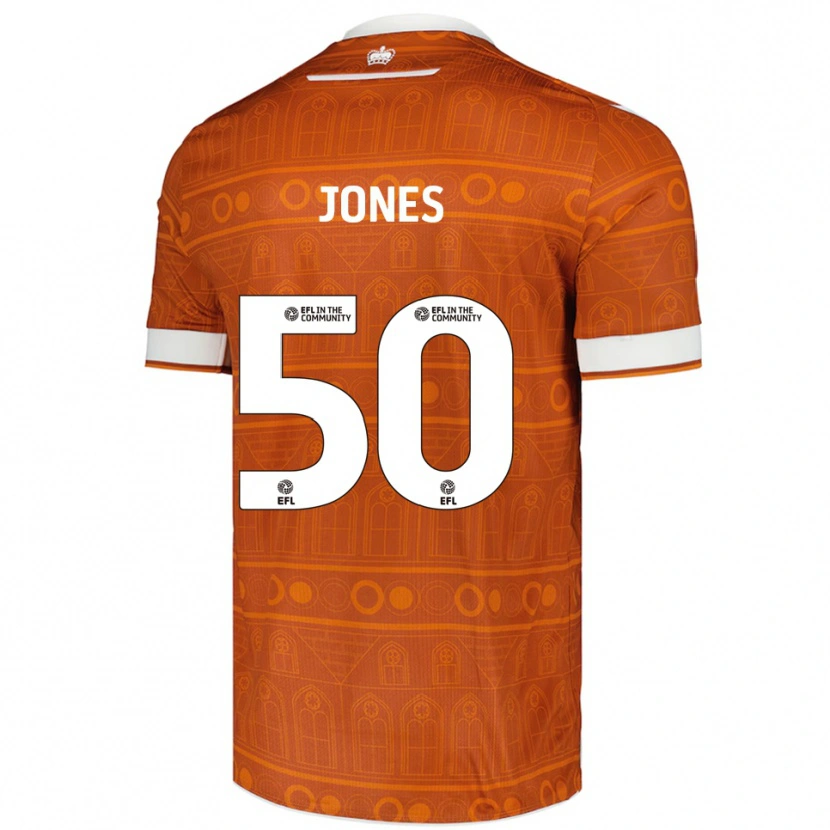 Danxen Homem Camisola Jerae Jones #50 Laranja Branco Alternativa 2025/26 Camisa