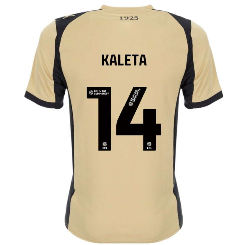 Danxen Homem Camisola Marvin Kaleta #14 Dourado Preto Alternativa 2025/26 Camisa