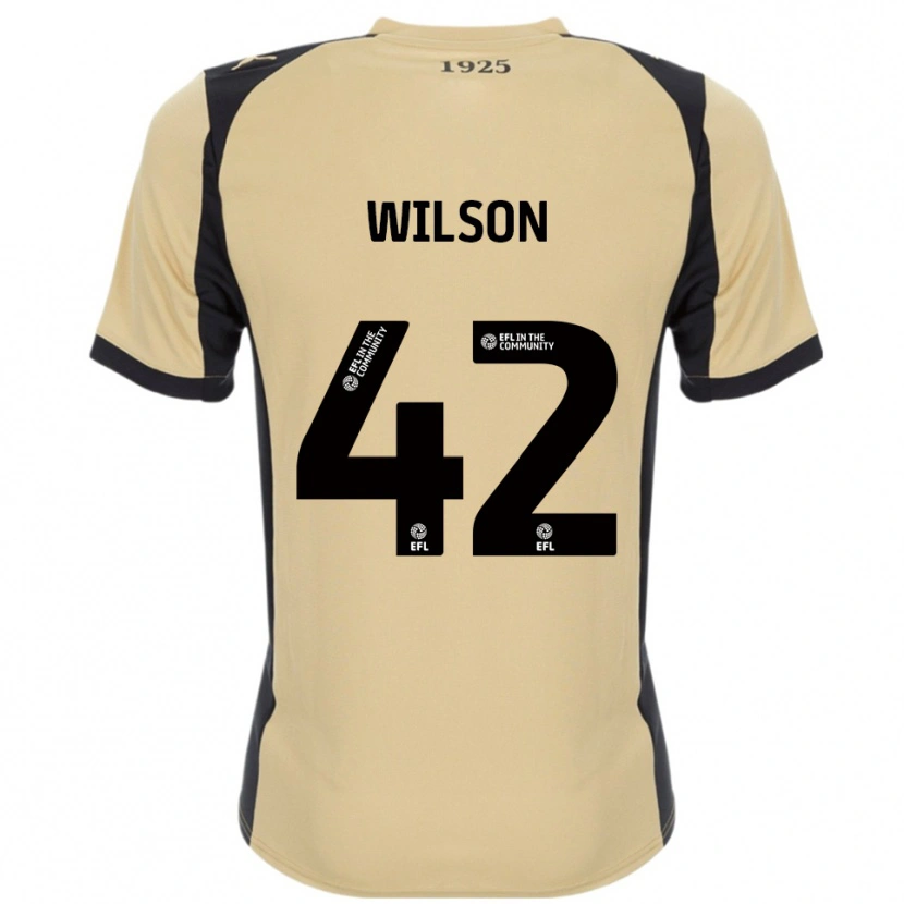 Danxen Homem Camisola Reece Wilson #42 Dourado Preto Alternativa 2025/26 Camisa